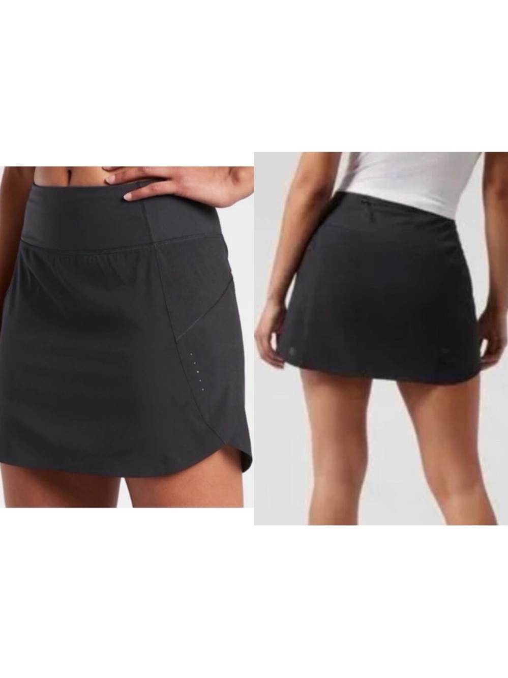 Athleta Black Women's Run With It 14” Athletic Skort